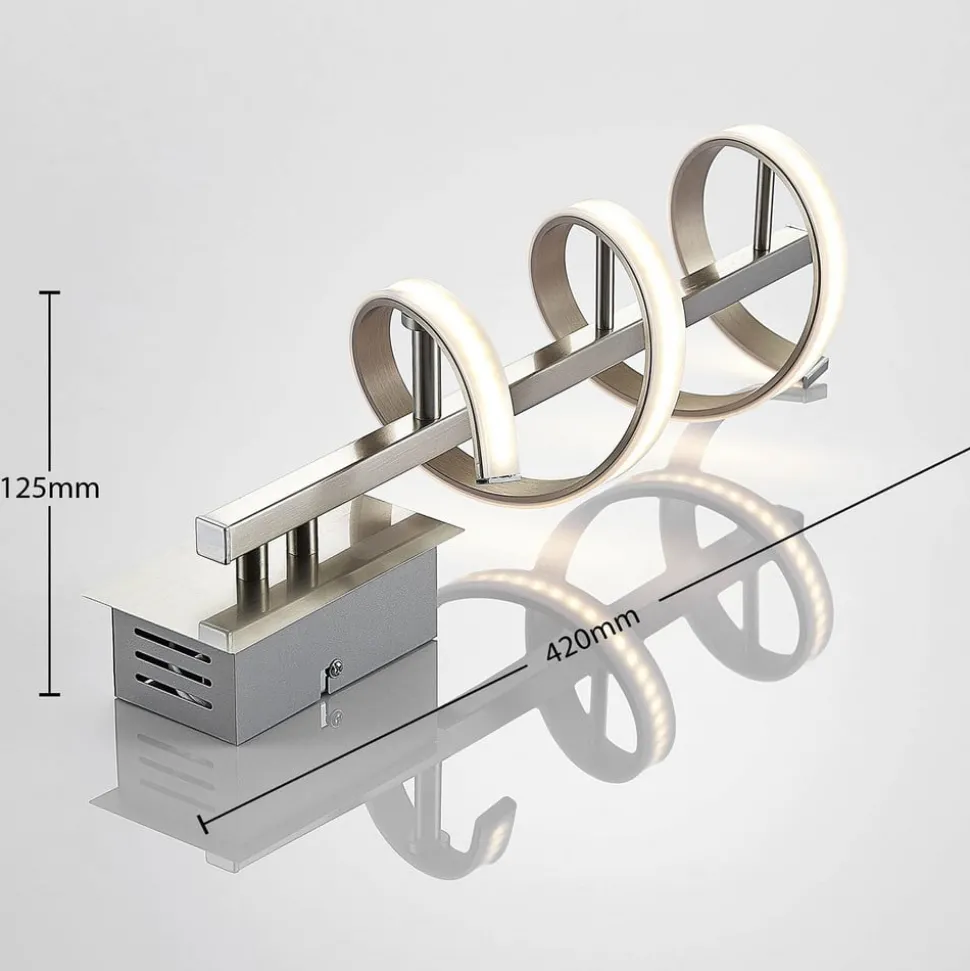 LED-vegglampe Pierre rundformet