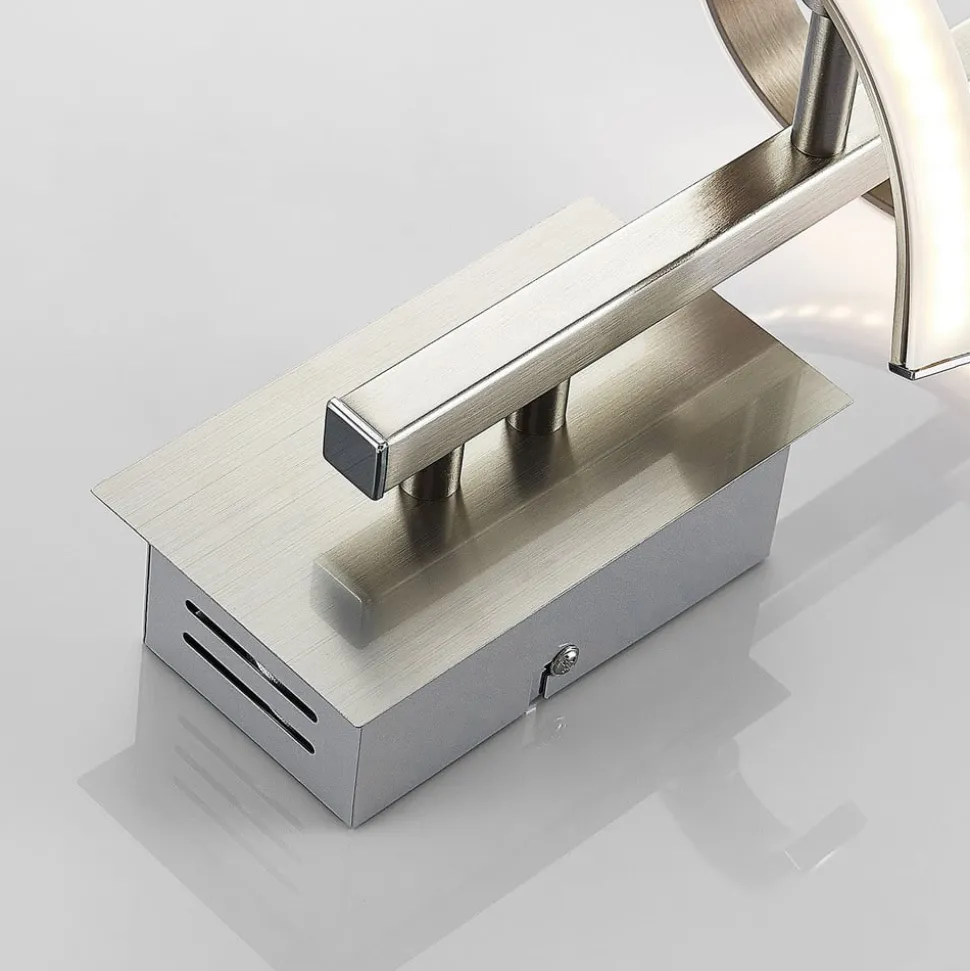 LED-vegglampe Pierre rundformet