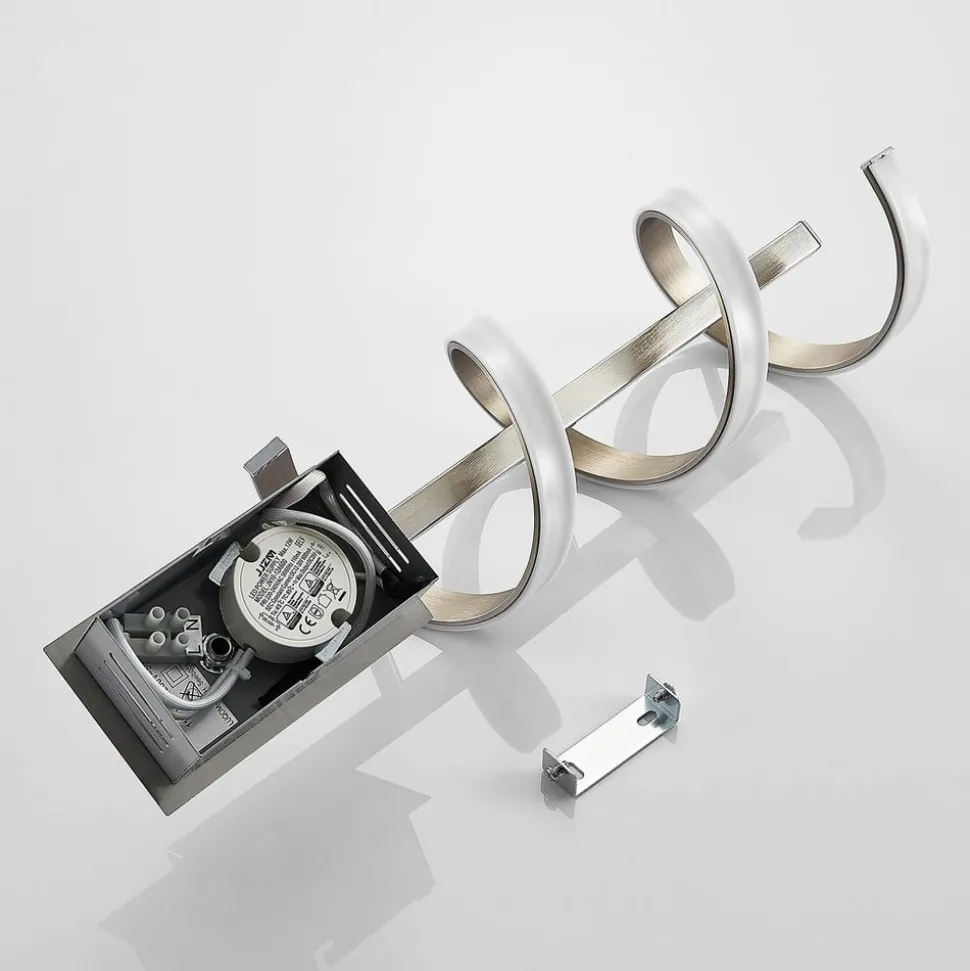 LED-vegglampe Pierre rundformet