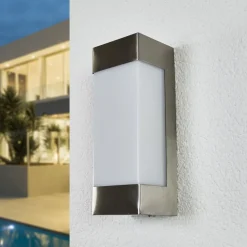 LED-vegglampe Severina, stål