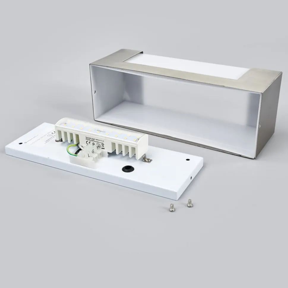 LED-vegglampe Severina, stål