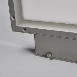 LED-vegglampe til kontor Rick, grå, universalhvit