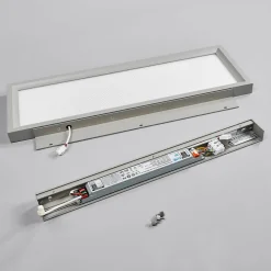 LED-vegglampe til kontor Rick, grå, universalhvit