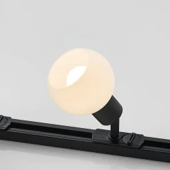 Lindby 1 lyskilde skinnesystem Linaro, E14, 4 lyskilder, svart