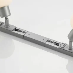 Lindby 1 lyskilde skinnesystem Linaro, E14, sølv, 4 lyskilder.