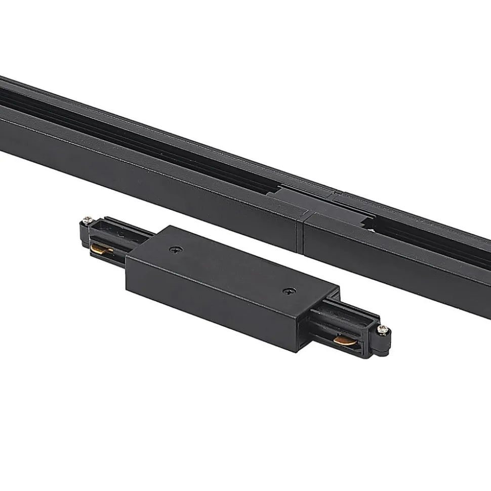 Lindby 1 lyskilde skinnesystem Linaro, GU10, 5 lyskilder, svart