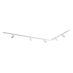 Lindby 1 lyskilde skinnesystem Linaro, GU10, 5 lyskilder, hvit