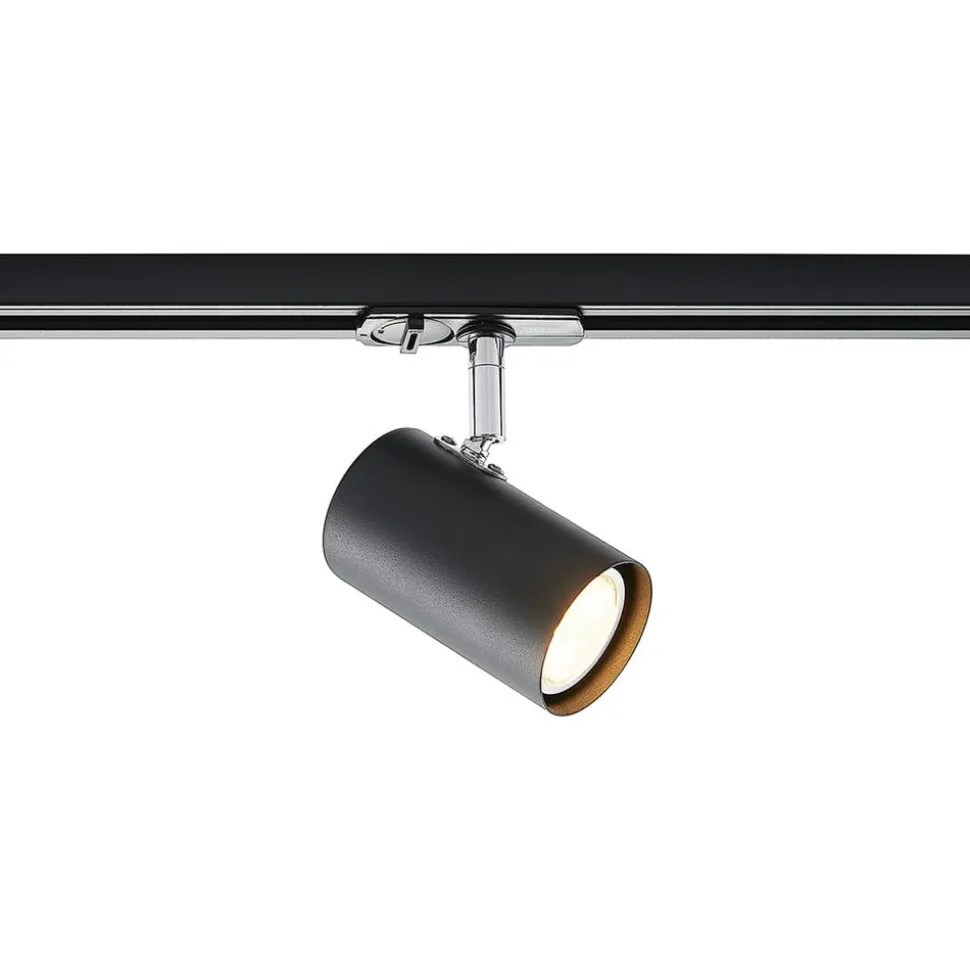Lindby 1 lyskilde skinnesystem Linaro, GU10, 10 lyskilder, svart