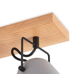 Lindby Adalin taklampe, 4 lyskilder, grå