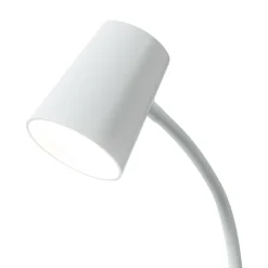 Lindby Ailina LED-bordlampe, klemmefot, hvit
