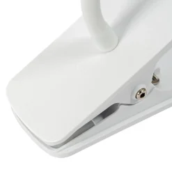 Lindby Ailina LED-bordlampe, klemmefot, hvit