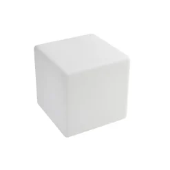 Lindby Akku-LED-utelampe Cubara, RGB, kube, plast