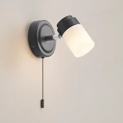 Lindby Alimari vegglampe, svart