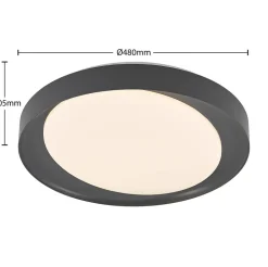 Lindby Alyano LED-taklampe, RGB, CCT, dimbar