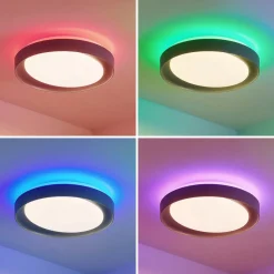 Lindby Alyano LED-taklampe, RGB, CCT, dimbar