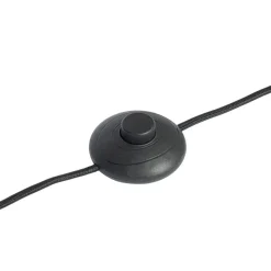 Lindby Aralena gulvlampe, svart/gull, høyde 143,5 cm