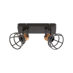 Lindby Arinthea takspotlight, 2-lys, svart, stål, E14