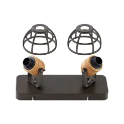 Lindby Arinthea takspotlight, 2-lys, svart, stål, E14