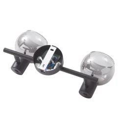 Lindby Arna taklampe, svart, 2 lyskilder