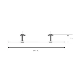Lindby Arwyn LED-speillampe, svart
