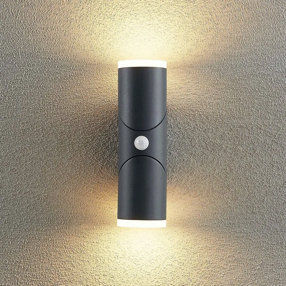 Lindby Aspyn LED-vegglampe, 2 lysk, sensor
