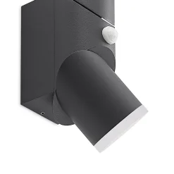 Lindby Aspyn LED-vegglampe, 2 lysk, sensor