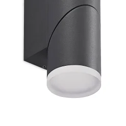 Lindby Aspyn utendørs LED-vegglampe, 2 lyskilder