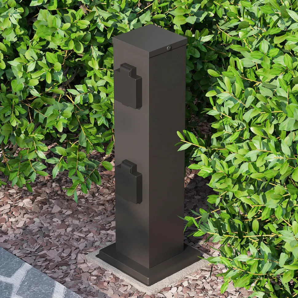 Lindby Aviko stikkontaktsøyle, med 4 kontakter