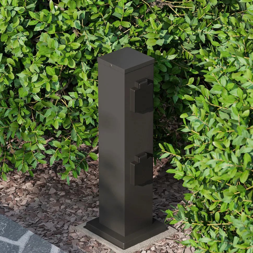 Lindby Aviko stikkontaktsøyle, med 4 kontakter