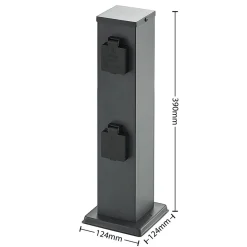 Lindby Aviko stikkontaktsøyle, med 4 kontakter