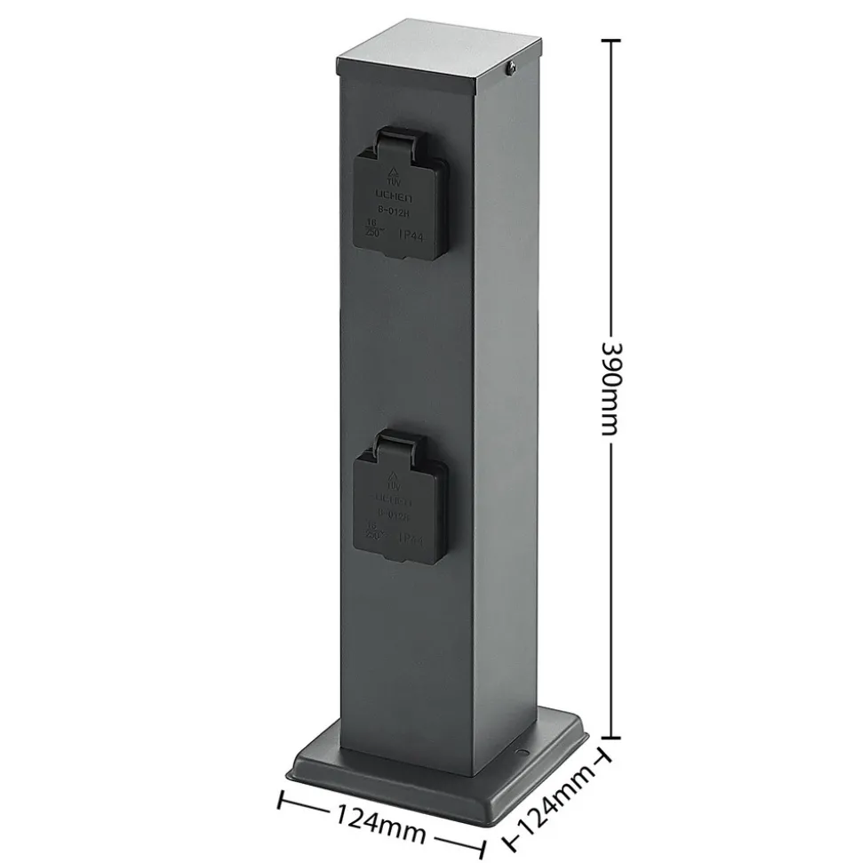 Lindby Aviko stikkontaktsøyle, med 4 kontakter