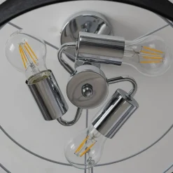 Lindby Ayvira taklampe, svart, gull