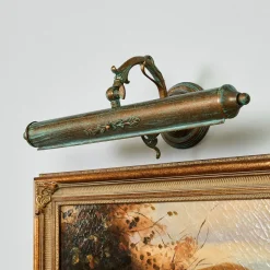 Lindby bildelampe Kalea, 46 cm, 2 lyskilder, verdigris, E14