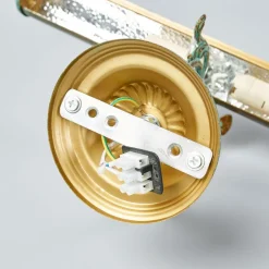 Lindby bildelampe Kalea, 46 cm, 2 lyskilder, verdigris, E14