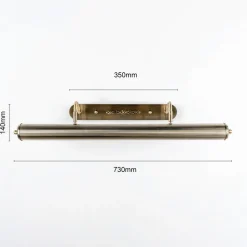 Lindby bildevegglampe Joely, 73 cm, messing, metall, E14