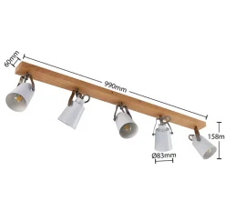 Lindby Blana taklampe, 5 lyskilder