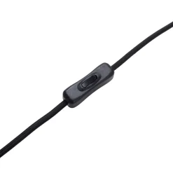 Lindby bordlampe Aelith, Ø 40 cm, brun, keramikk, E27