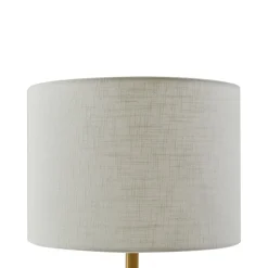 Lindby bordlampe alabast, hvit/gull, Ø 30 cm, marmor, E27