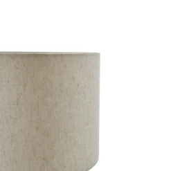 Lindby bordlampe alabaster, hvit/beige, Ø 25cm, marmor, E27