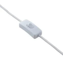 Lindby bordlampe Herry, hvit, keramikk, hund, 46,5 cm høy