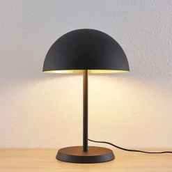 Lindby bordlampe Idalene, høyde 51 cm, svart, metall