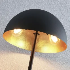 Lindby bordlampe Idalene, høyde 51 cm, svart, metall