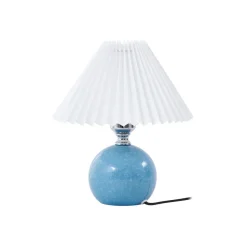 Lindby bordlampe Kerimi, keramikk, blå