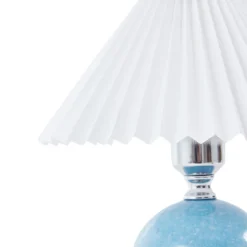 Lindby bordlampe Kerimi, keramikk, blå