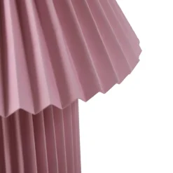 Lindby bordlampe Magali, rosa, papir, Ø 34 cm, E14