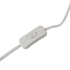 Lindby bordlampe Magali, rosa, papir, Ø 34 cm, E14