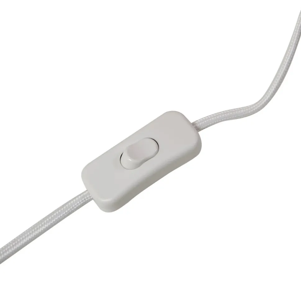 Lindby bordlampe Magali, rosa, papir, Ø 34 cm, E14