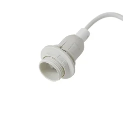 Lindby bordlampe Magali, rosa, papir, Ø 34 cm, E14