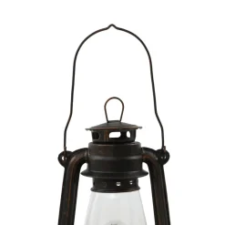 Lindby bordlampe Raisa, rustfarget, metall, lykt, E14