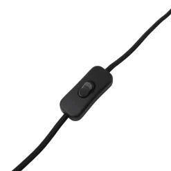 Lindby bordlampe Seasur, blågrå, keramikk, papir, 29 cm